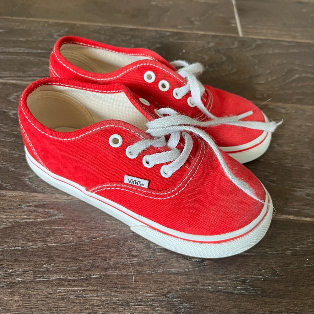 Vans Red Sneakers - Toddler 9